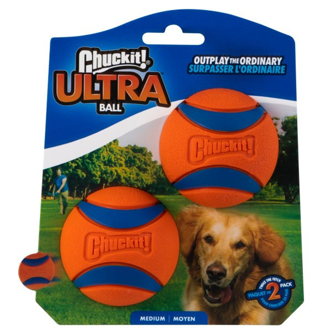 Chuckit! Ultra Ball 2pk Medium 6.5cm