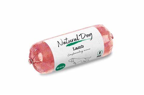 Natural dog Chub- Lamb 80.10.10 (500g)
