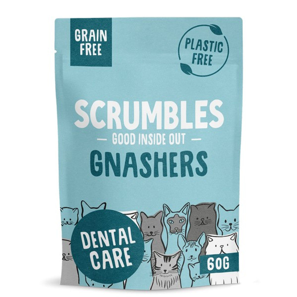 Scrumbles Cat Gnashers Dental Bite treats 60g