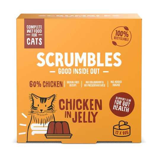 Scrumbles Wet Cat Jelly Chicken 12x80g