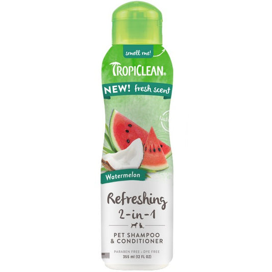 Tropiclean Watermelon refreshing 2in1 shampoo & conditioner 355ml