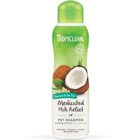 TropiClean Medicated Oatmeal and Tea Tree Shampoo 355ml